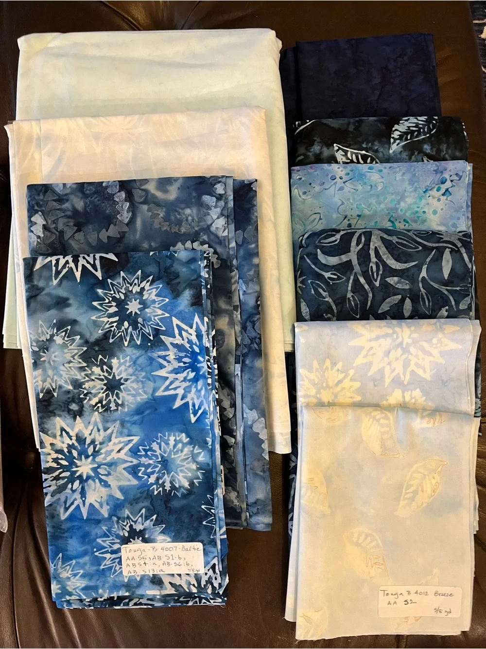 Blue Ice Castles Quilt Kit